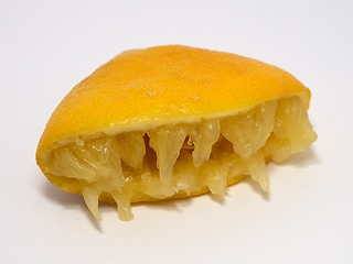 Image showing half a squeezed lemon 