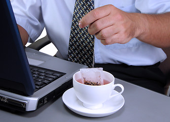 Image showing Business tea time