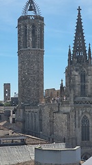 Image showing BARCELONA, SPAIN - APRILL 4, 2024: A view of a Cathedral of Barcelona