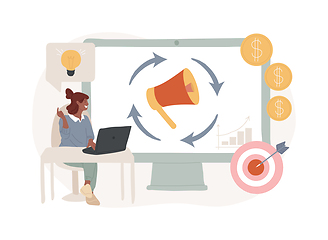 Image showing Remarketing isolated concept vector illustration.