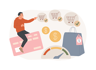 Image showing Consumer motivation isolated concept vector illustration.