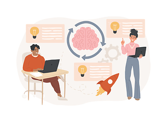 Image showing Brainstorm isolated concept vector illustration.