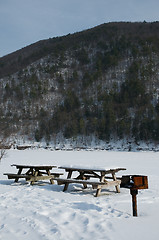 Image showing Winter Park Picnic Scene