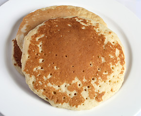 Image showing Scotch pancake pile