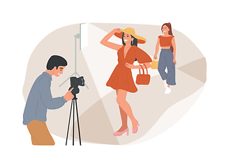 Image showing Casting call isolated concept vector illustration.