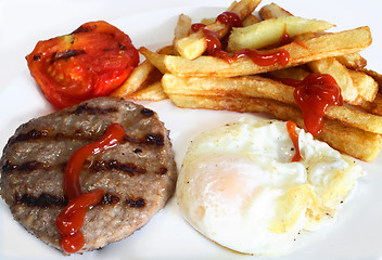 Image showing Fried breakfast