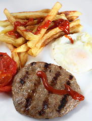 Image showing Fried breakfast