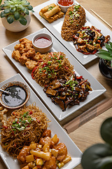 Image showing Diverse Asian dishes