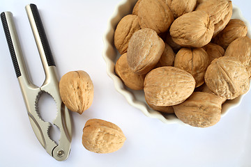 Image showing Nutcracker and walnuts