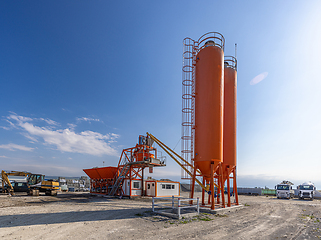 Image showing Industrial cement plant