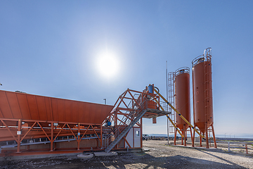 Image showing Industrial cement production plant