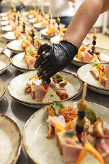 Image showing Elegant plates for an event