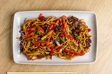 Image showing Tasty Asian beef stir fry
