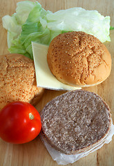 Image showing Burger ingredients