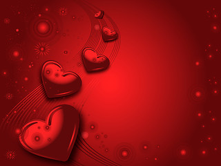 Image showing Red valentines card