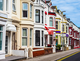 Image showing Traditional English terraced house (HDR)