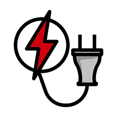 Image showing Electric Plug Icon