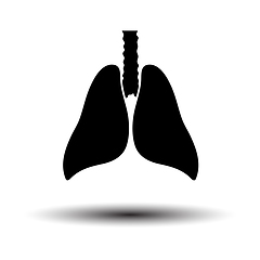 Image showing Human Lungs Icon