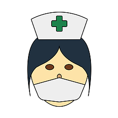 Image showing Nurse Head Icon