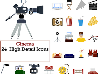 Image showing Cinema Icon Set