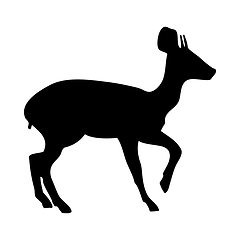 Image showing Oribi Antelope Silhouette