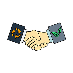 Image showing Ecological Handshakes Icon