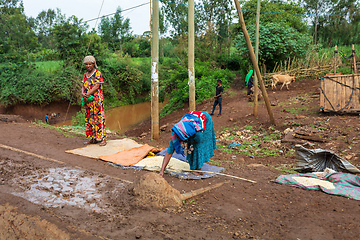 Image showing Ordinary Ethiopian woman on the street of Mankusa, Ethiopia