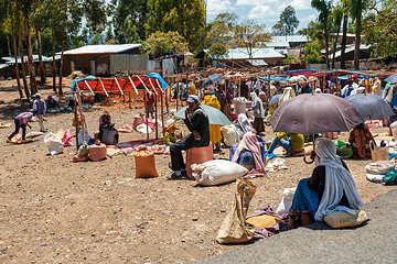 Image showing Ethiopian People on the street, Ethiopia Africa