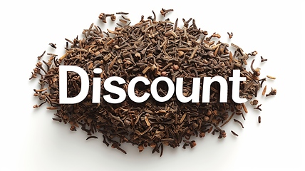 Image showing The word Discount created in Clove Typography.