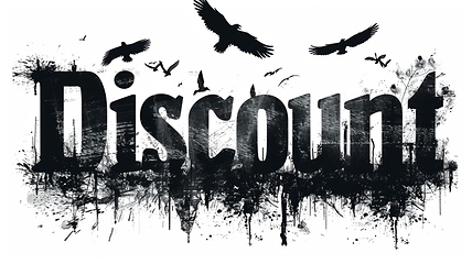 Image showing The word Discount created in Gothic Calligraphy.