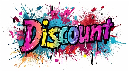 Image showing The word Discount created in Graffiti Calligraphy.