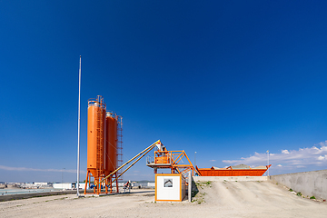 Image showing Industrial cement plant