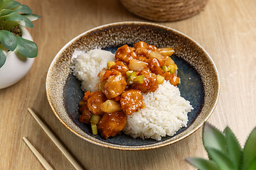 Image showing Delicious orange chicken