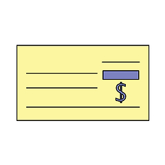 Image showing Bank Check Icon