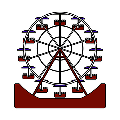 Image showing Ferris Wheel Icon