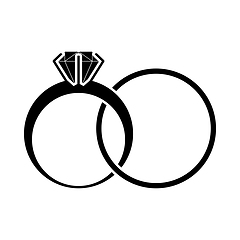 Image showing Wedding Rings Icon