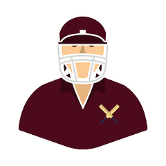 Image showing Cricket Player Icon