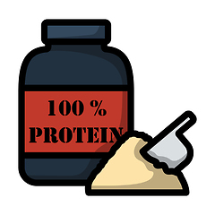 Image showing Icon Of Protein Conteiner