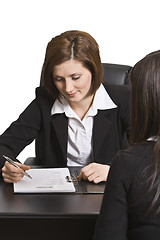 Image showing Business interview