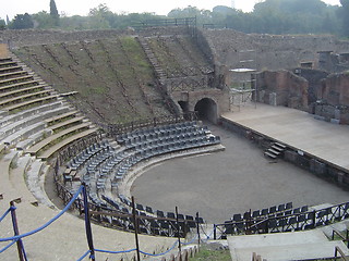 Image showing Theater in Pompeii