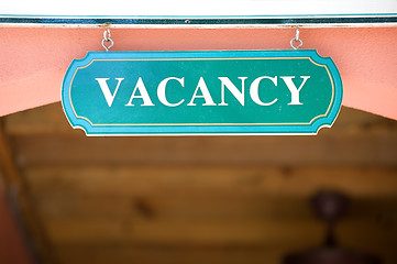 Image showing Vacancy sign