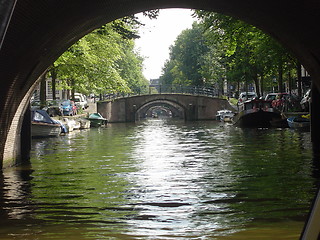 Image showing 7 Bridges One After Another (Amsterdam)