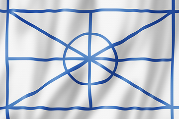 Image showing Aromanian ethnic flag, Europe