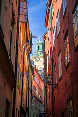 Image showing Gamla Stan old street in Stockholm, Sweden