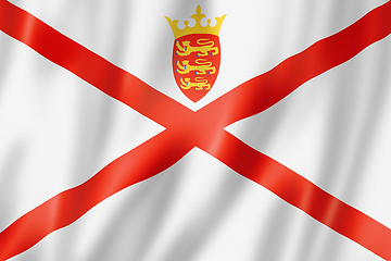 Image showing Jersey island flag, UK
