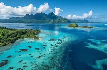Image showing Tropical paradise in French Polynesia