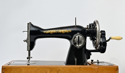 Image showing old vintage sewing machine