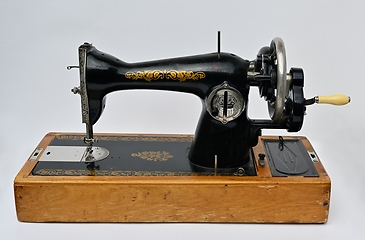 Image showing old vintage sewing machine