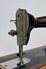Image showing old vintage sewing machine 