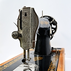 Image showing old vintage sewing machine